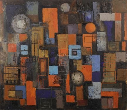 GELPER, 1930  -  Composición abstracta  Óleo sobre