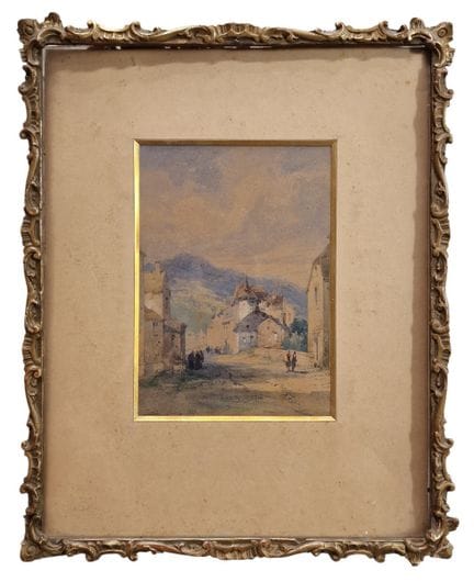 Justin OUVRIE (1806 - 1879)
Vivace strada di paese