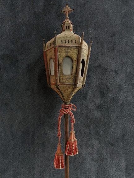 GRANDE LANTERNA DA PROCESSIONE - Italia, probabilm