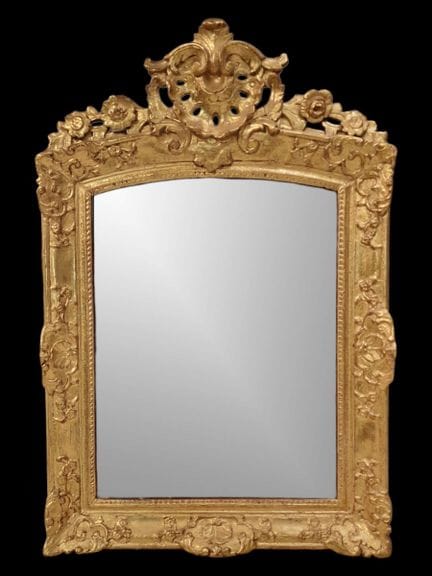 Regency-period mirror with mercury-coated tin and 