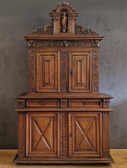 TWO-PART BUFFET with a recessed upper section and 
