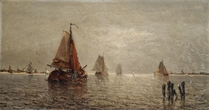 Auguste Henri MUSIN (1852-1923)
Paesaggio marino -