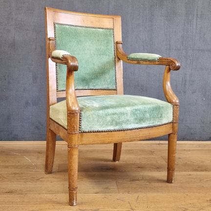 POLTRONA con schienale rettangolare di epoca Imper