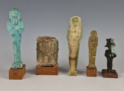 SET CONSISTING OF A MUMIFORM STATUETTE OF OSIRIS i
