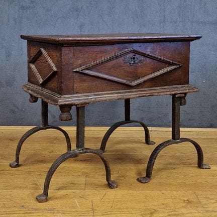 SMALL TABLETOP CHEST from the first half of the 17