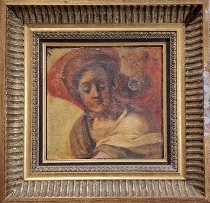 17TH-CENTURY ITALIAN SCHOOL
Head of a Woman 
OIL O