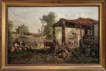 SCUOLA DEL XIX SECOLO 
La festa di paese 
OLIO SU 