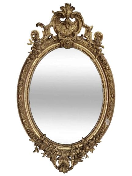 SPECCHIO A MEDAGLIONE, 1860-1880 circa, con superf