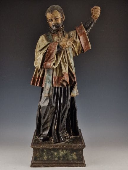STATUE DES HEILIGEN PREDIGERS aus dem 17. Jahrhund