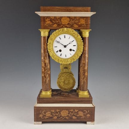 OROLOGIO A PORTICO d’epoca, restaurato con impiall