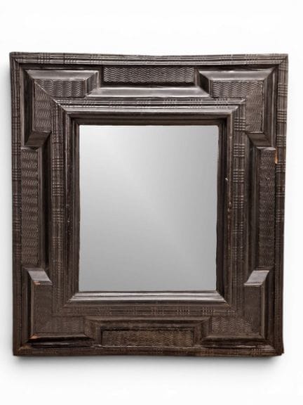 17th-Century-Style RECTANGULAR MIRROR with mercury