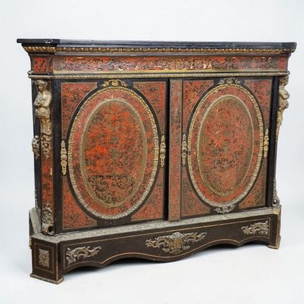 AMPIO BUFFET d’epoca Napoleone III in legno anneri