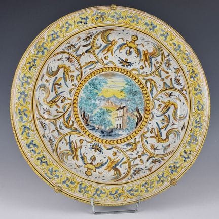 ITALY URBINO OR PESARO ROUND HOLLOW FLAT Late 17th