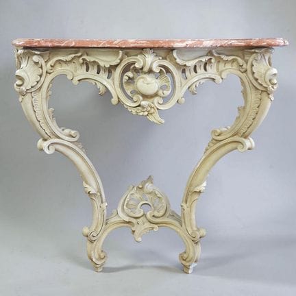 PICCOLA CONSOLE DA PARETE dalla forma sinuosa in s
