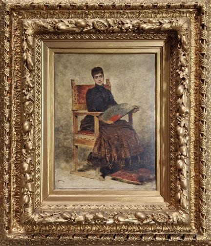 Théobald CHARTRAN (1849-1907)
Giovane donna nell'a