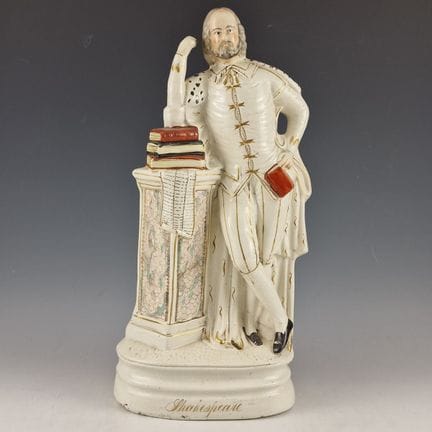 STAFFORDSHIRE – GROSSE SHAKESPEARE-STATUETTE, Engl