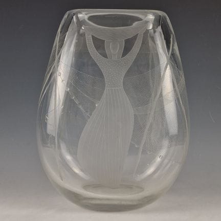 Vicke LINDSTRAND (1904-1983)
VASE "Filets de pêche