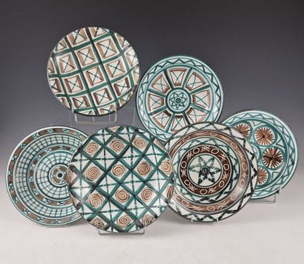 Robert PICAULT (1919-2000)
Suite de 10 ASSIETTES C