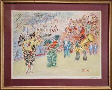 Jean DUFY (1888-1964)
La parade des clowns musicie