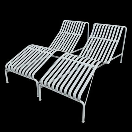 HAY Edition
TWO "Palissade" Deck Chairs
Cream-gray