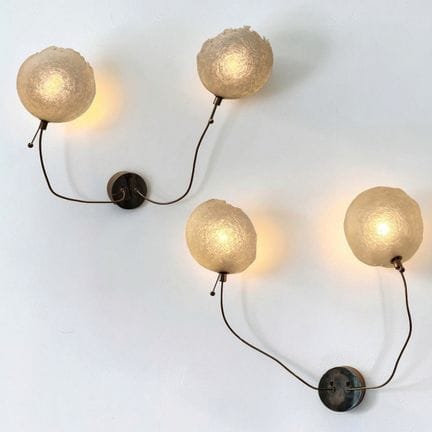 CATELLANI &amp; SMITH
PAIR OF TWO-LIGHT ADJUSTABLE