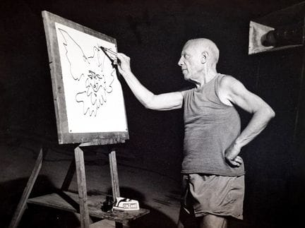 D'après André VILLERS (1930 - 2016)
Picasso dans s