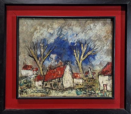Henry D'ANTY (1910-1998)
Vue d'un village
HUILE SU