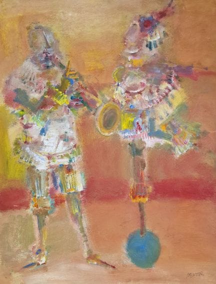 Blasco MENTOR (1919-2003)
Les gens du cirque
HUILE