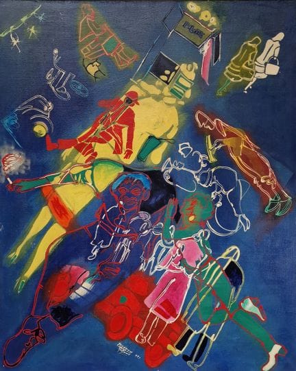 Gérard GUYOMARD (born in 1936)
Pilot
OIL ON CANVAS
