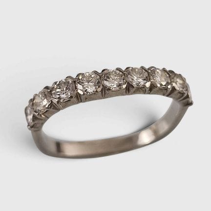 ANILLO DE LIGA de mediados del siglo XX, de platin