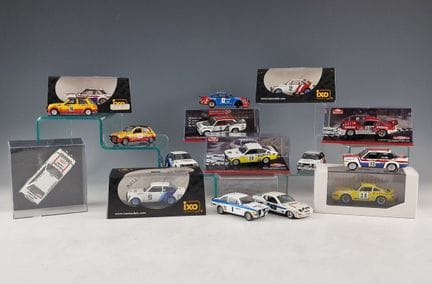 CONJUNTO DE 15 COCHES EN MINIATURA DEL RALLY DE MO