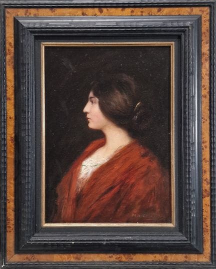 Paul LEGRAND (1863-1951)
Retrato de mujer de perfi