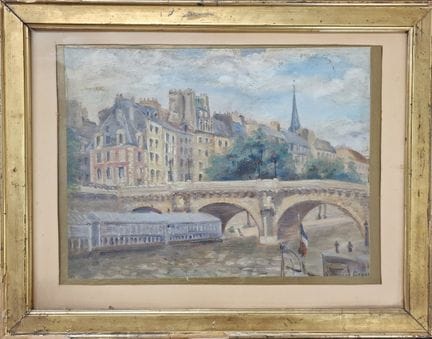 Suzanne GRUNY (1880 - ?) 
París, el Sena 
ÓLEO SOB