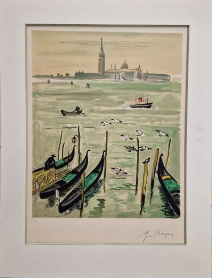 Yves BRAYER (1907 - 1990)
Venezia
LITOGRAFIA 
Firm