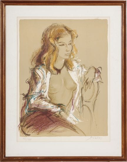 Jacques PECNARD (1922-2012)
Joven desnuda 
LÁMINA 