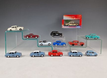 CONJUNTO DE 13 COCHES EN MINIATURA DEL RALLY DE MO