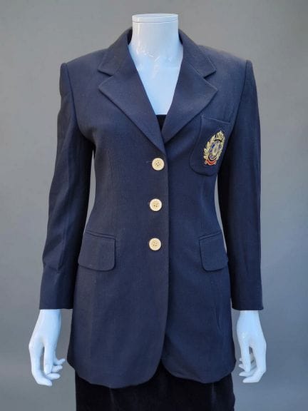 CERRUTI CLUB - AMERICANA DE MUJER de lana negra 
T