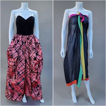 ANÓNIMO - VESTIDO LARGO CON CORSET de terciopelo n