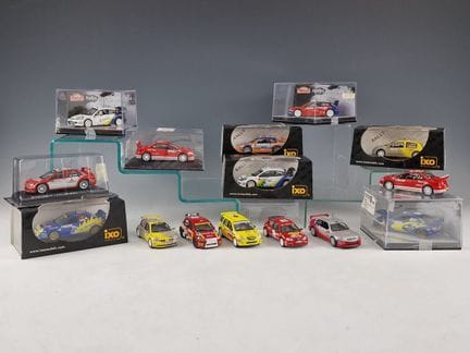 CONJUNTO DE 15 COCHES EN MINIATURA DEL RALLY DE MO