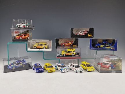 CONJUNTO DE 14 COCHES EN MINIATURA DEL RALLY DE MO