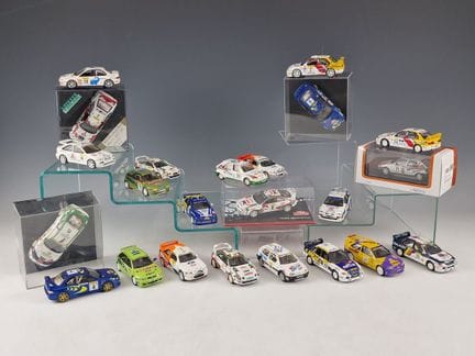 CONJUNTO DE 23 COCHES EN MINIATURA DEL RALLY DE MO