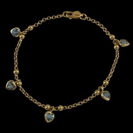 PULSERA FLEXIBLE moderna de oro amarillo de 750 mi