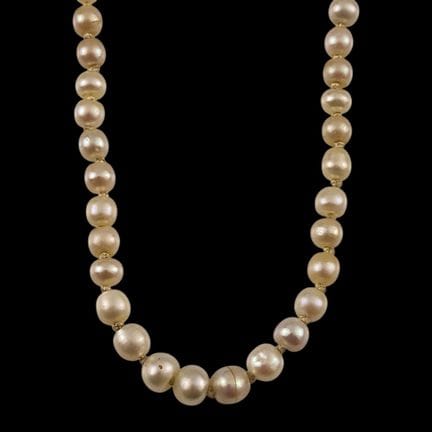 COLLAR DE PERLAS, PRESUNTAMENTE DE ALTA CALIDAD, E