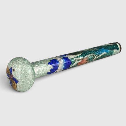 MANGO DE PARAGUAS de la época Art Nouveau, de cobr