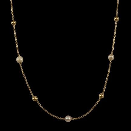 DELICADO COLLAR de época del siglo XX, de oro amar