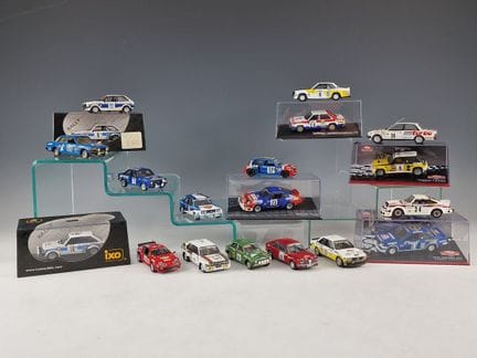 CONJUNTO DE 20 COCHES EN MINIATURA DEL RALLY DE MO
