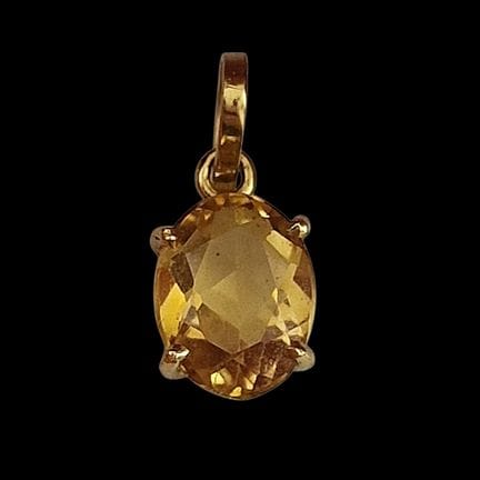 PEQUEÑO COLGANTE moderno de oro amarillo de 750 mi
