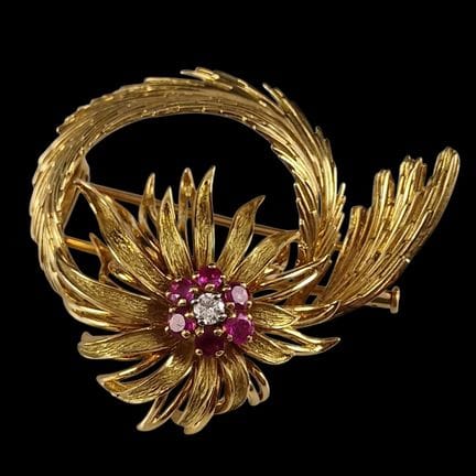 ALFILER De alrededor de 1960/70, de oro amarillo d