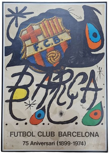 Basado en una obra de Joan Miró
Barça 
LITOGRAFÍA 