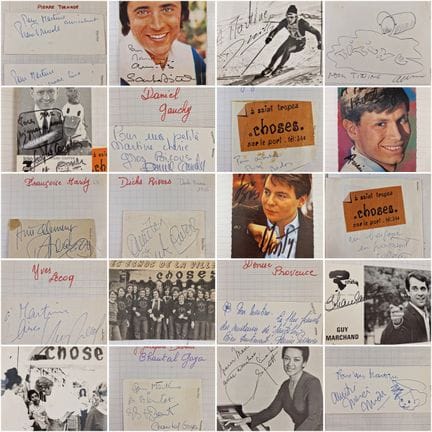 ALBUM DI AUTOGRAFI - SAINT-TROPEZ, 1970 circa, con